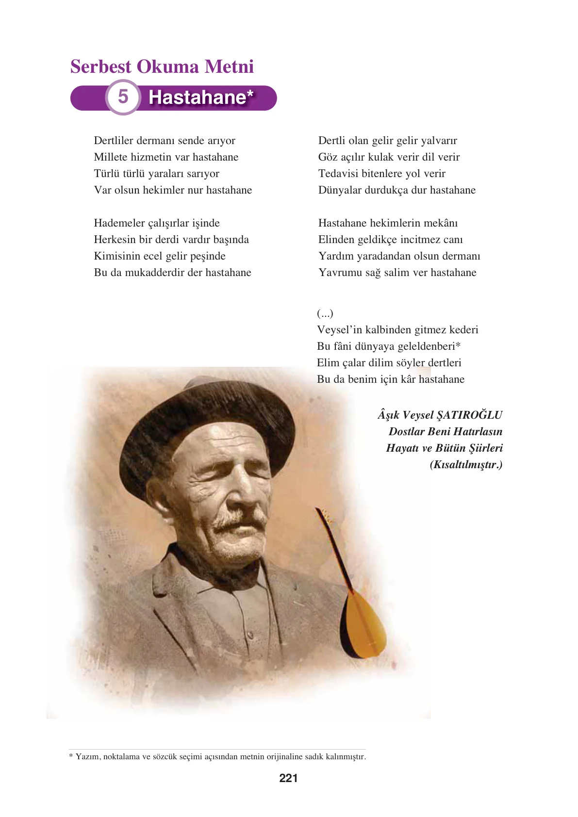 8. Sınıf Türkçe Ders Kitabı Cevapları – Ferman Yayınları Sayfa 221 Cevabı