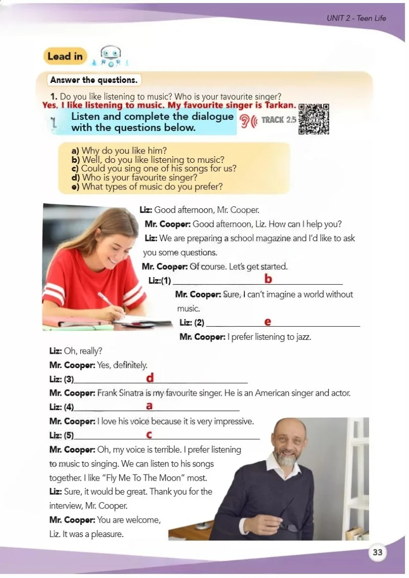 8. Sınıf İngilizce Ders Kitabı Cevapları Meb Yayınları Sayfa 33 Cevabı