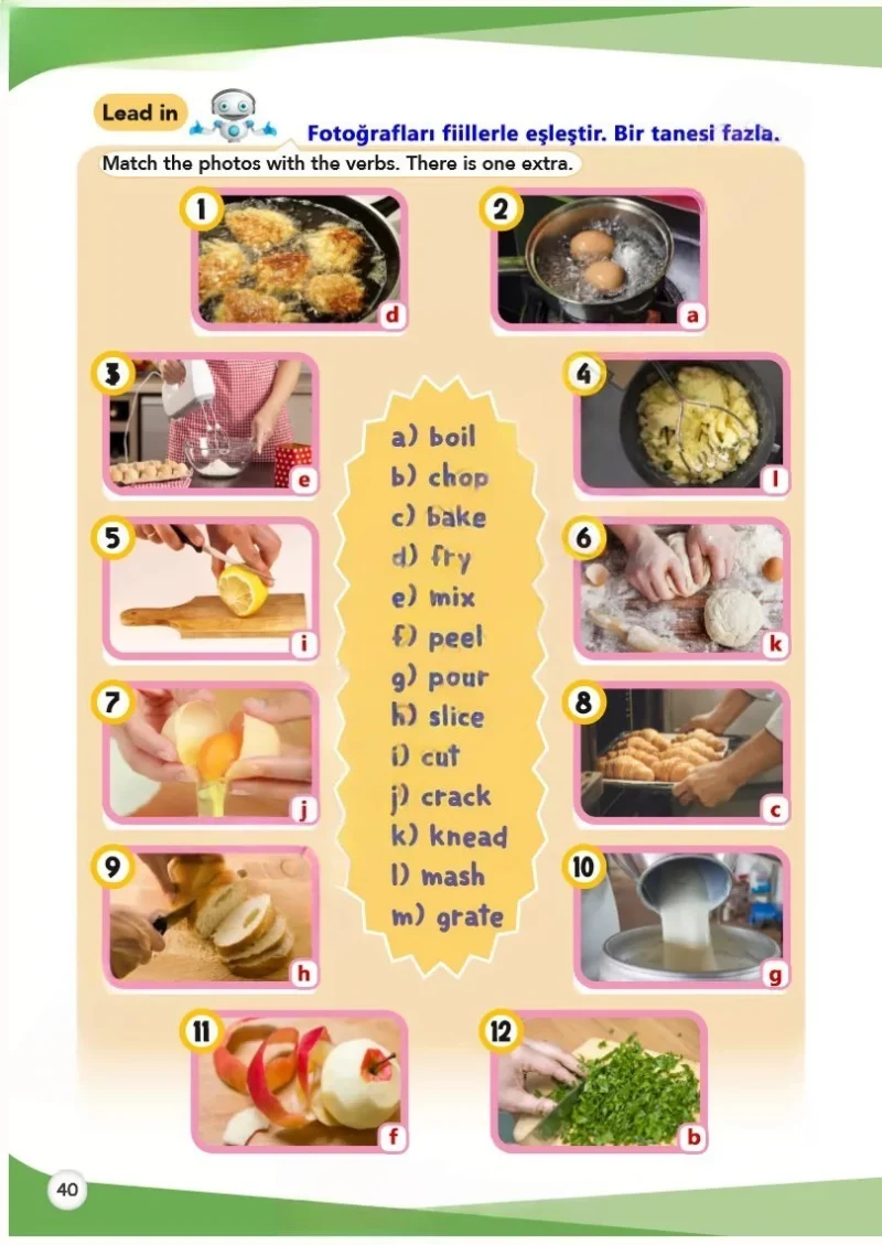 8. Sınıf İngilizce Ders Kitabı Cevapları Meb Yayınları Sayfa 40 Cevabı