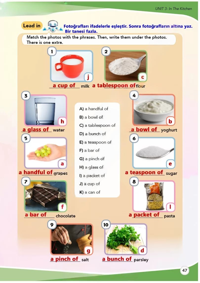 8. Sınıf İngilizce Ders Kitabı Cevapları Meb Yayınları Sayfa 47 Cevabı