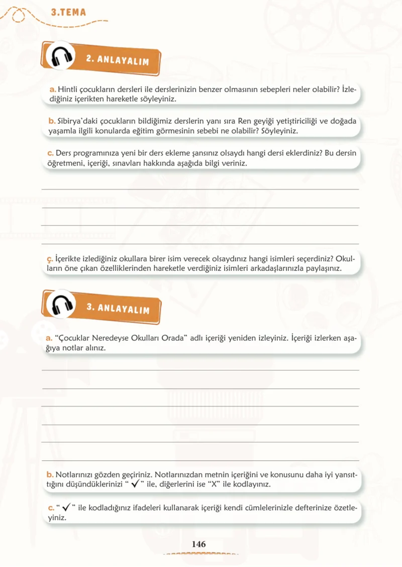 6. Sınıf Türkçe Ders Kitabı Cevapları Meb Yayınları 1. Kitap Sayfa 146 Cevabı