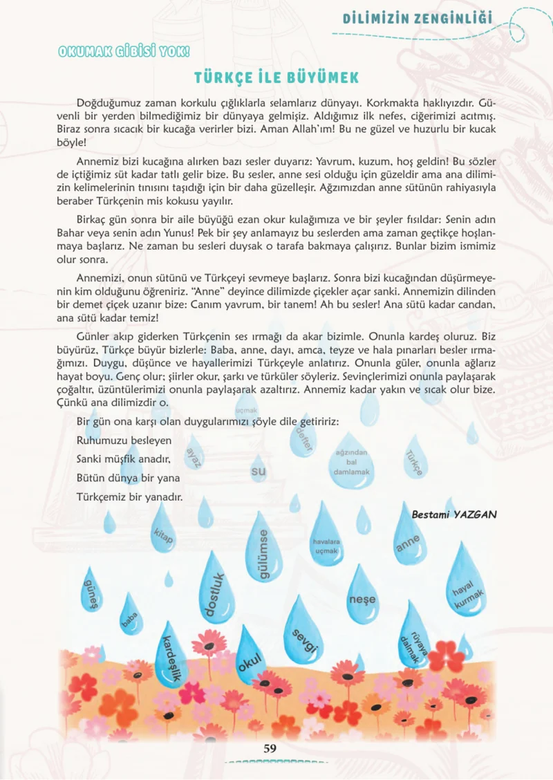 6. Sınıf Türkçe Ders Kitabı Cevapları Meb Yayınları 1. Kitap Sayfa 59 Cevabı
