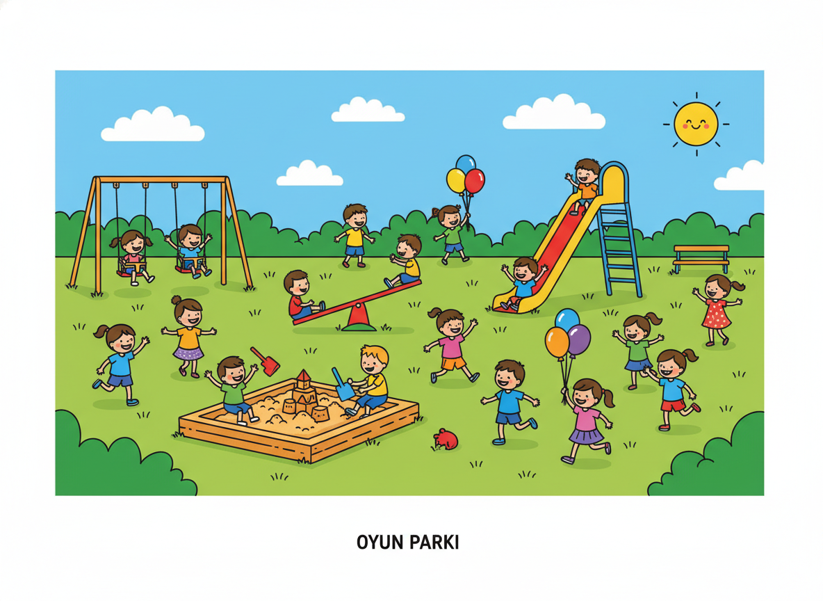 2. Sınıf İngilizce At the Playground - Soru 4