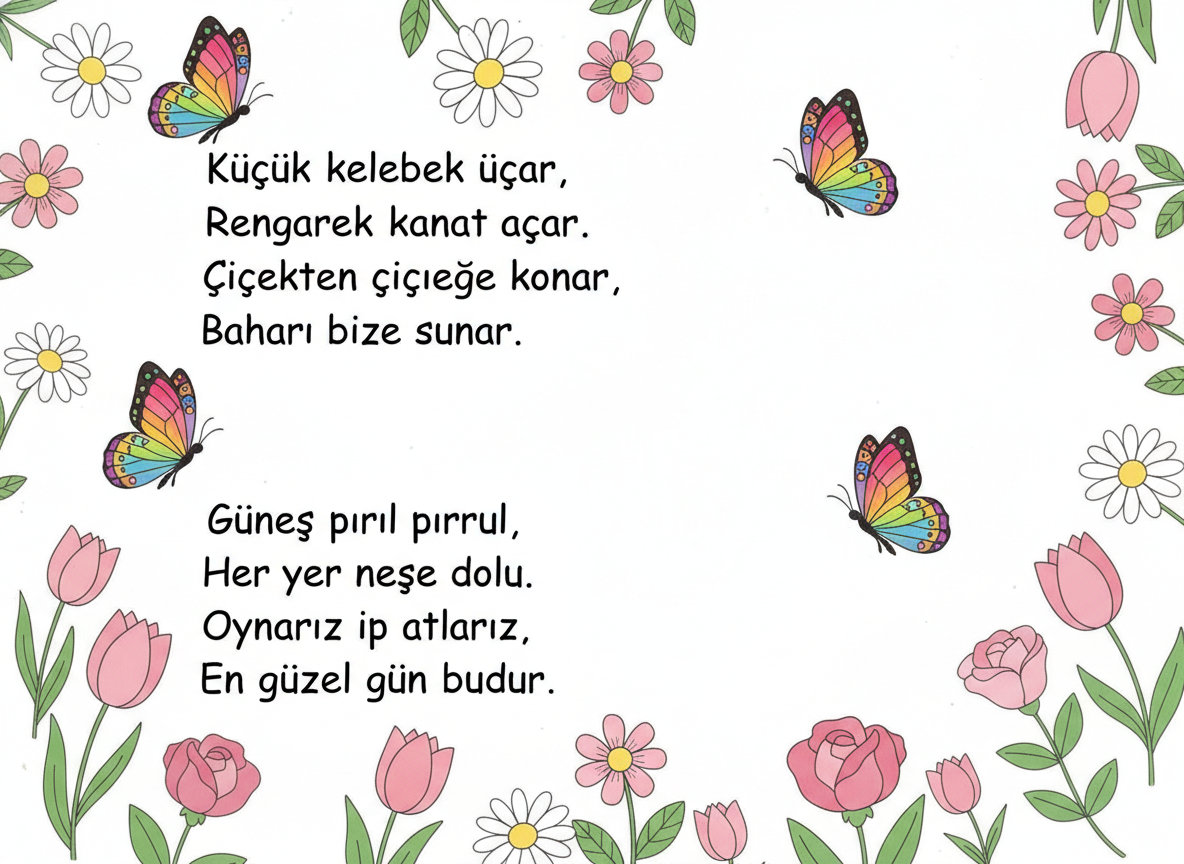 2. Sınıf Türkçe Şiir Bilgisi - Soru 1