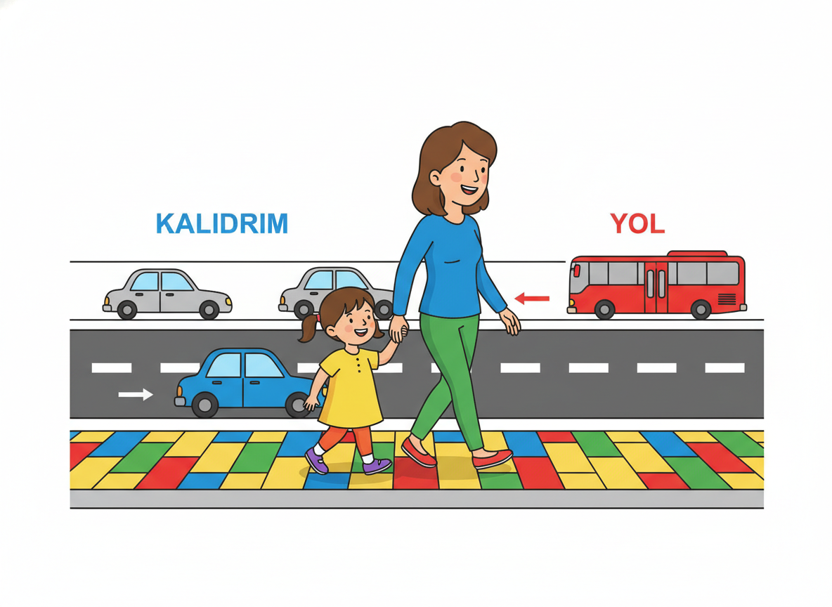 3. Sınıf Hayat Bilgisi Trafik Kuralları - Soru 7