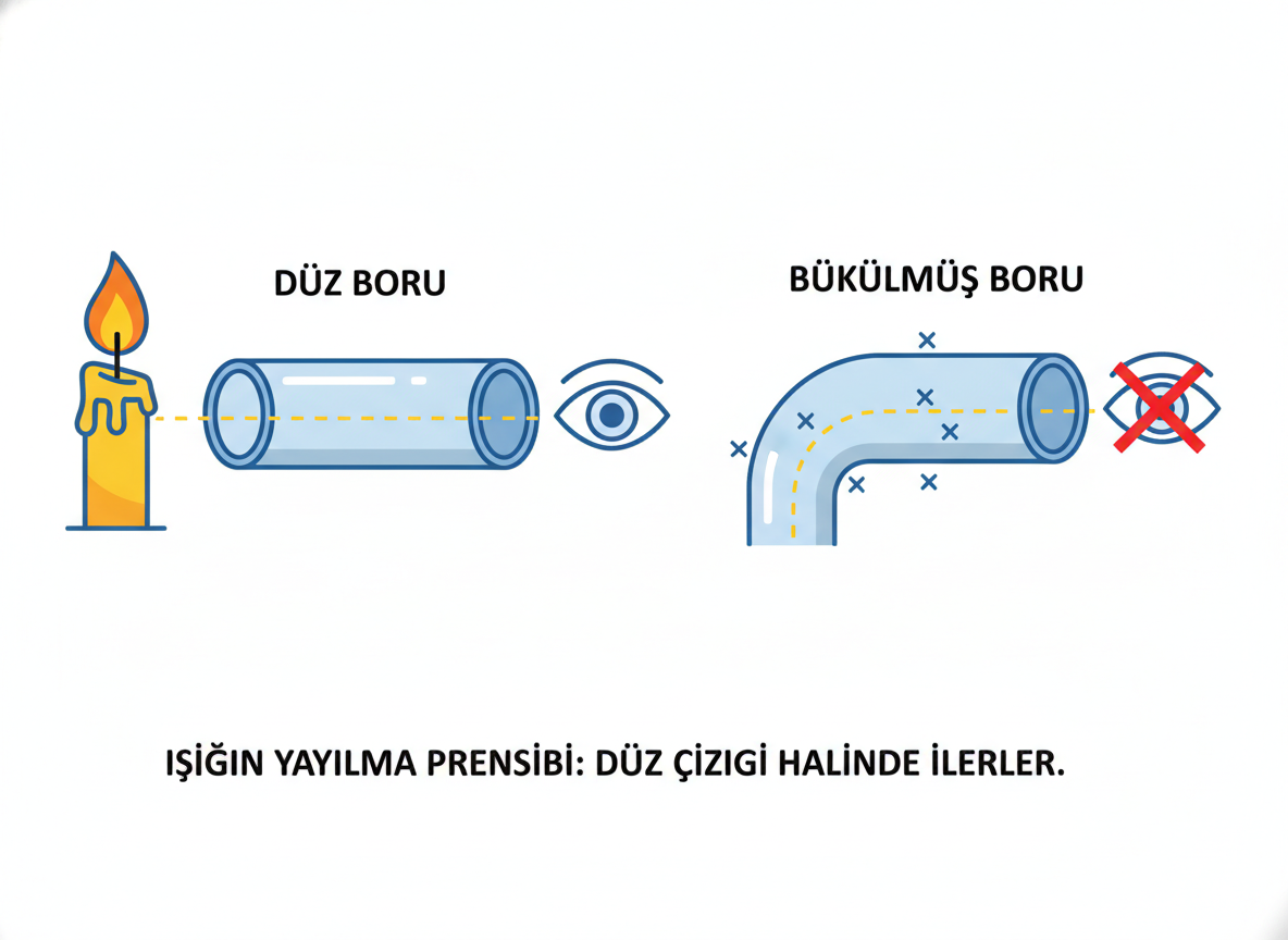 5. Sınıf Fen Bilimleri Işığın Yayılması - Soru 6