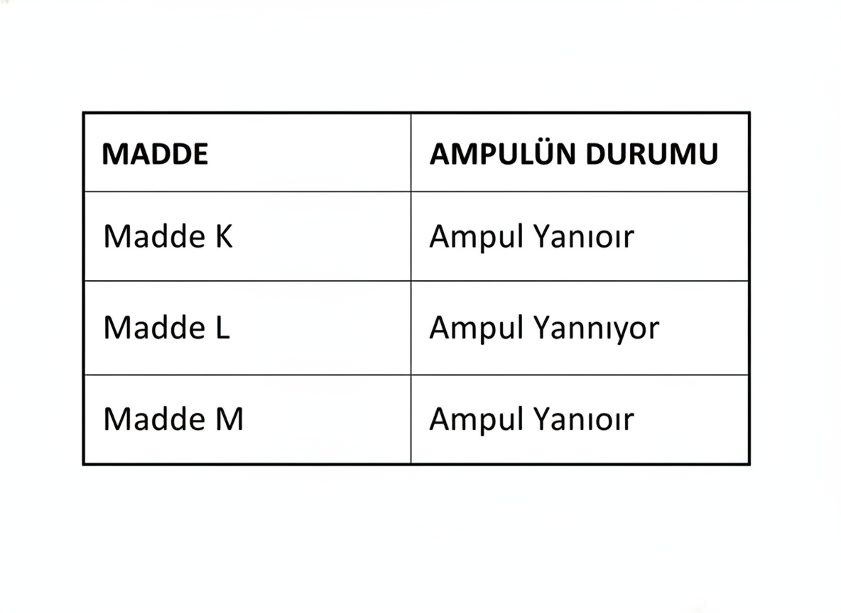 6. Sınıf Fen Bilimleri Elektriğin İletimi - Soru 3