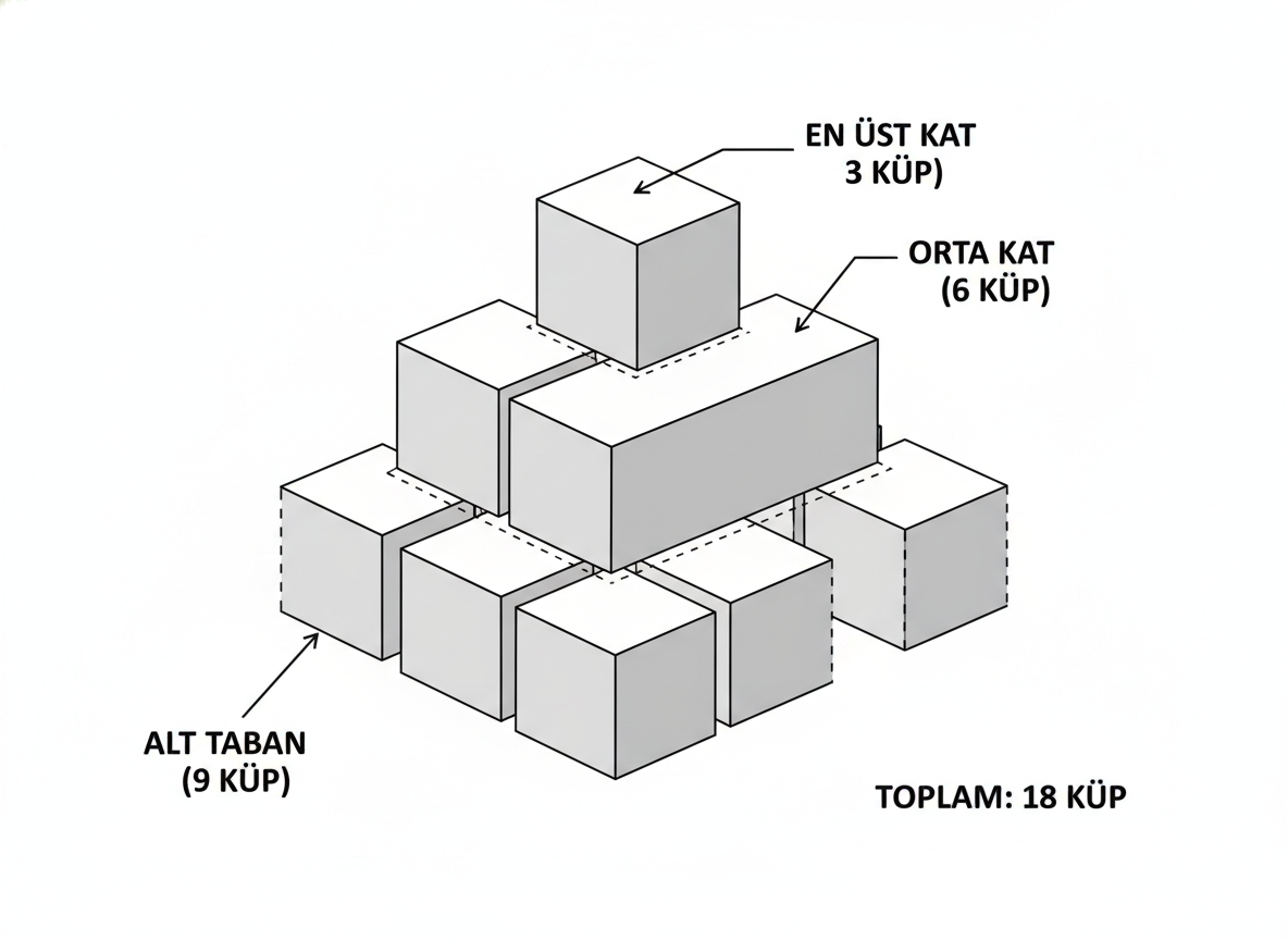 6. Sınıf Matematik Geometrik Cisimler (Hacim) - Soru 6