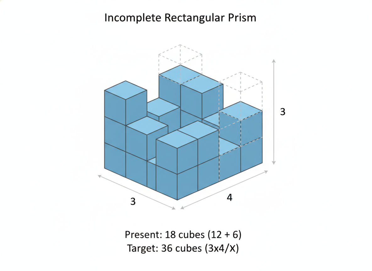 6. Sınıf Matematik Geometrik Cisimler (Hacim) - Soru 10