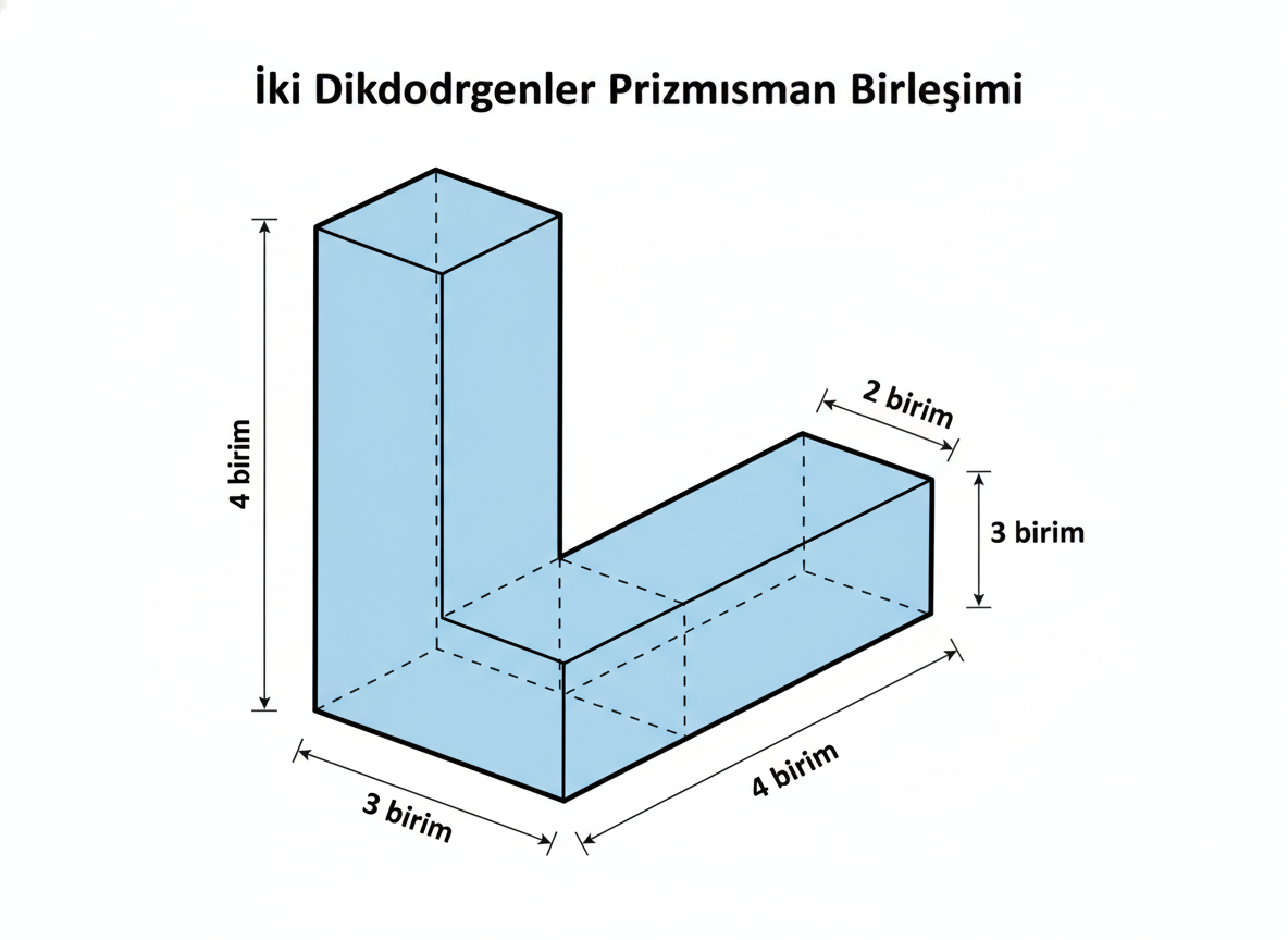 6. Sınıf Matematik Geometrik Cisimler (Hacim) - Soru 20